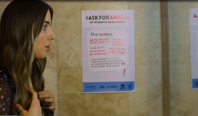 Image for the post “Ask For Angela” launches in Sydney’s CBD