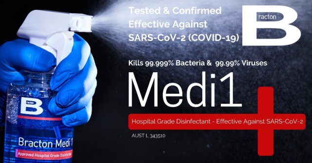 Image for the post Bracton Developes A Safer Covid-19 Killing Disinfectant