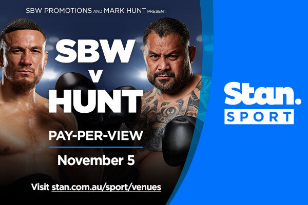 Image for the post Stan Sport’s next Pay-Per-View bout on Australian soil: SBW v Hunt
