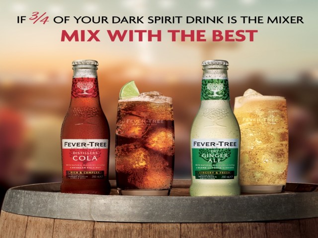 Image for the post If three-quarters of your dark spirit drink is the mixer. Mix with the best.
