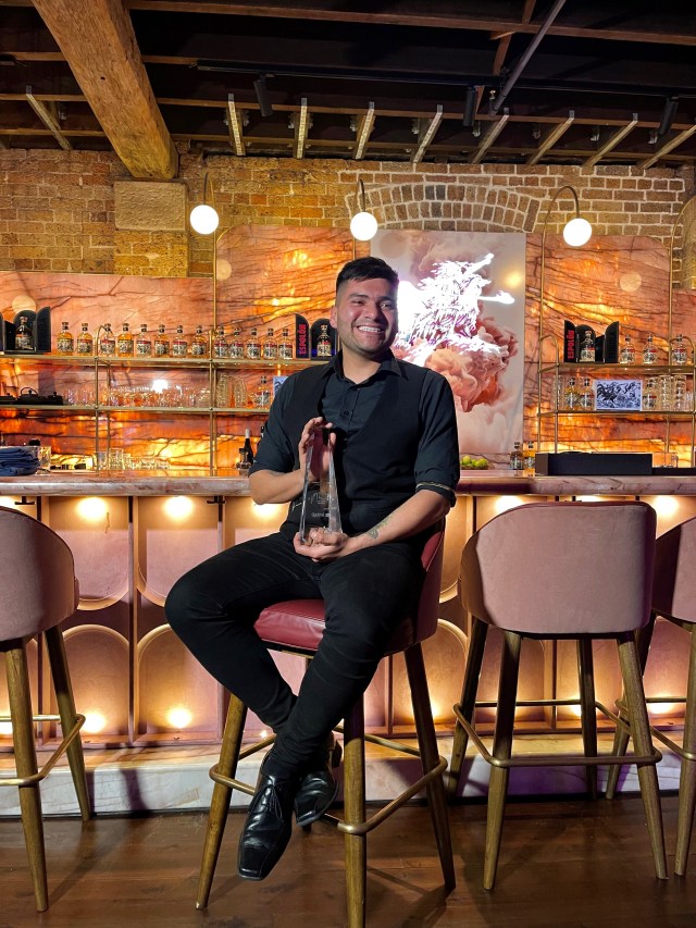Afterlive Agave Cocktail Competition winner Omar Alvarez