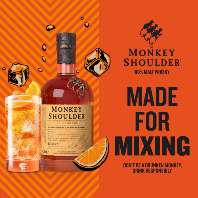 Image for the post Monkey Shoulder 100% Malt Whiskey Made for mixing