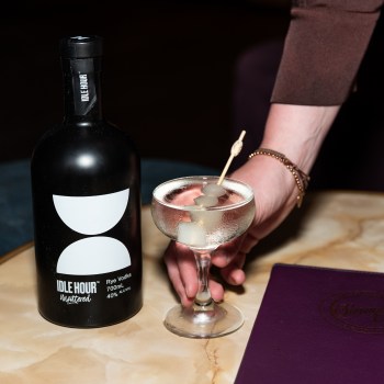 The Melbourne Idle Spring Time Sour cocktail made in celebration of World Vodka Day